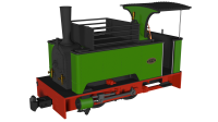 986507 Rapido Kerr Stuart Sirdar - Plain Green - DCC Fitted