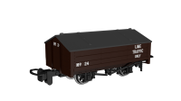 990402 Rapido Peaked Roof Van -  Brown 'Lime' No.24