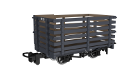 990601 Rapido Livestock Wagon -  Plain Dark Grey No.10