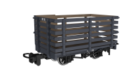 990602 Rapido Livestock Wagon -  Plain Dark Grey No.16