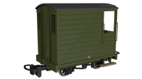 990805 Rapido Single Veranda Brake Van -  Plain Green No.11