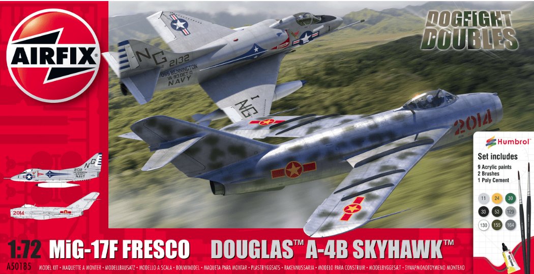 A50185 Airfix Mig 17F Fresco Douglas A-4B Skyhawk Dogfight Double