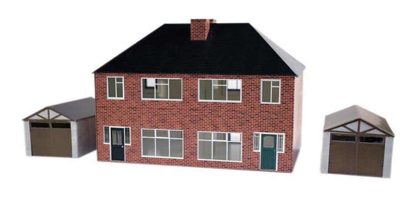 ATD001 ATD Models 1930s Semi Detached House Card Kit