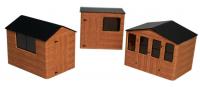 ATD004 ATD Models Sheds Brown (3) Card Kit