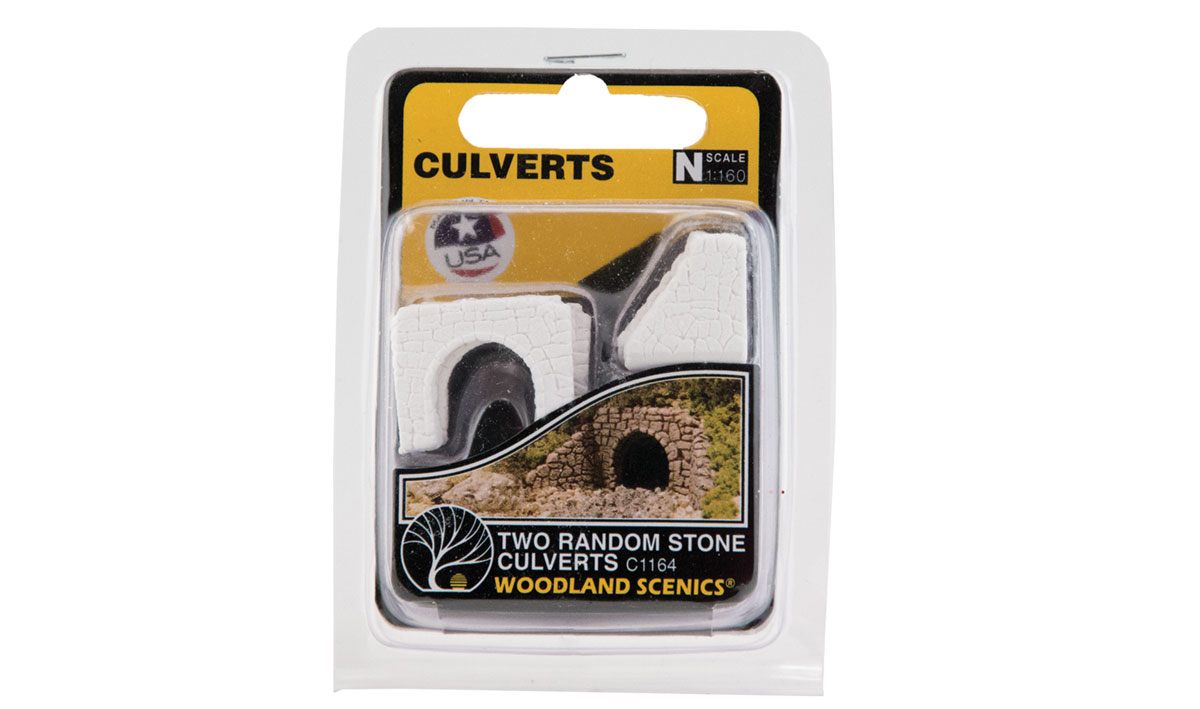 C1164 Woodland Scenics Culvert Random Stone (Pack of 2)