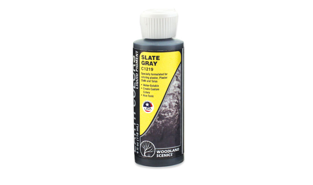C1219 Woodland Scenics Slate Grey Earth Colours™ Liquid Pigment 4 fl. oz.