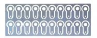 EET Eckon 8BA Nickel Silver tags for Lectralok switches (Pack of 20)