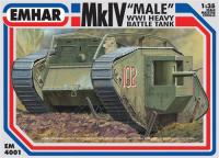 PKEM4001 Pocketbond Mk IV ‘Male’ WWI Heavy Battle Tank