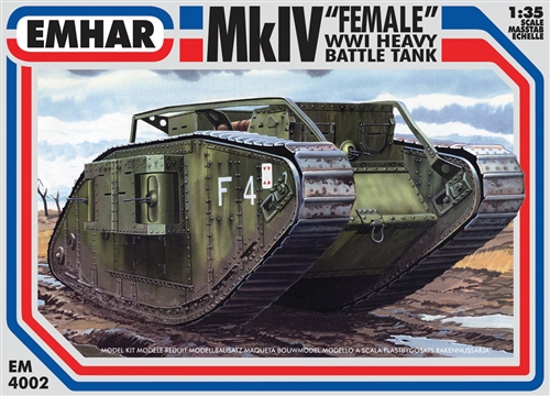 PKEM4002 Pocketbond Mk IV ‘Female’ WWI Heavy Battle Tank