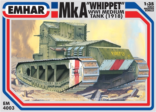 PKEM4003 Pocketbond Mk A ‘Whippet’ WWI Medium Tank