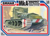 PKEM4003 Pocketbond Mk A ‘Whippet’ WWI Medium Tank