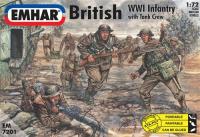 PKEM7201 Pocketbond British Infantry & Tank Crew WWI Figures
