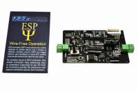 1x ESP® Wireless DCC Receiver Unit  DCC-ESPR.1 is both an ESP® receiver and a 1.5Amp DCC system power bus generator as well as being a very clever “sniffer” device! DCC-ESPR.1 can be powered by a DCC track bus or with any regulated DC power source or batt