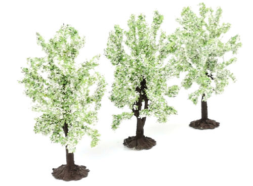 GM181 Gaugemaster Plum Trees in Blossom (Pack of 3) - Animals not included!
