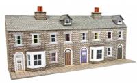 PN175 Metcalfe Low Relief Terraced House Fronts kit - Stone