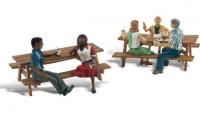 A1939 Woodland Scenics Scenic Accents Figures - Outdoor Dining