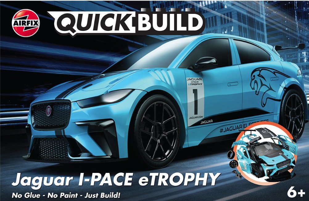 J6033  Airfix Quick Build Jaguar I-PACE eTROPHY