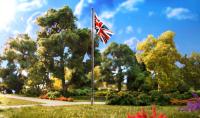 JP5959 Woodland Scenics Medium Union Jack Flag Pole