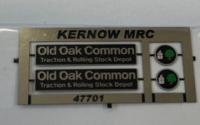 K47701 Nameplate Old Oak Common 2 nameplates made by Shawplan for KMRC