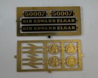 K50007 Nameplate Sir Edward Elgar 2 nameplates made by Shawplan for KMRC