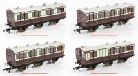 K9632 Hornby LNWR 4 Wheel Coach Pack with interior lights