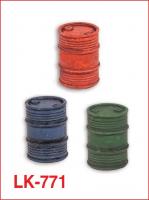 LK-771 Peco Oil Drums - pack of 3