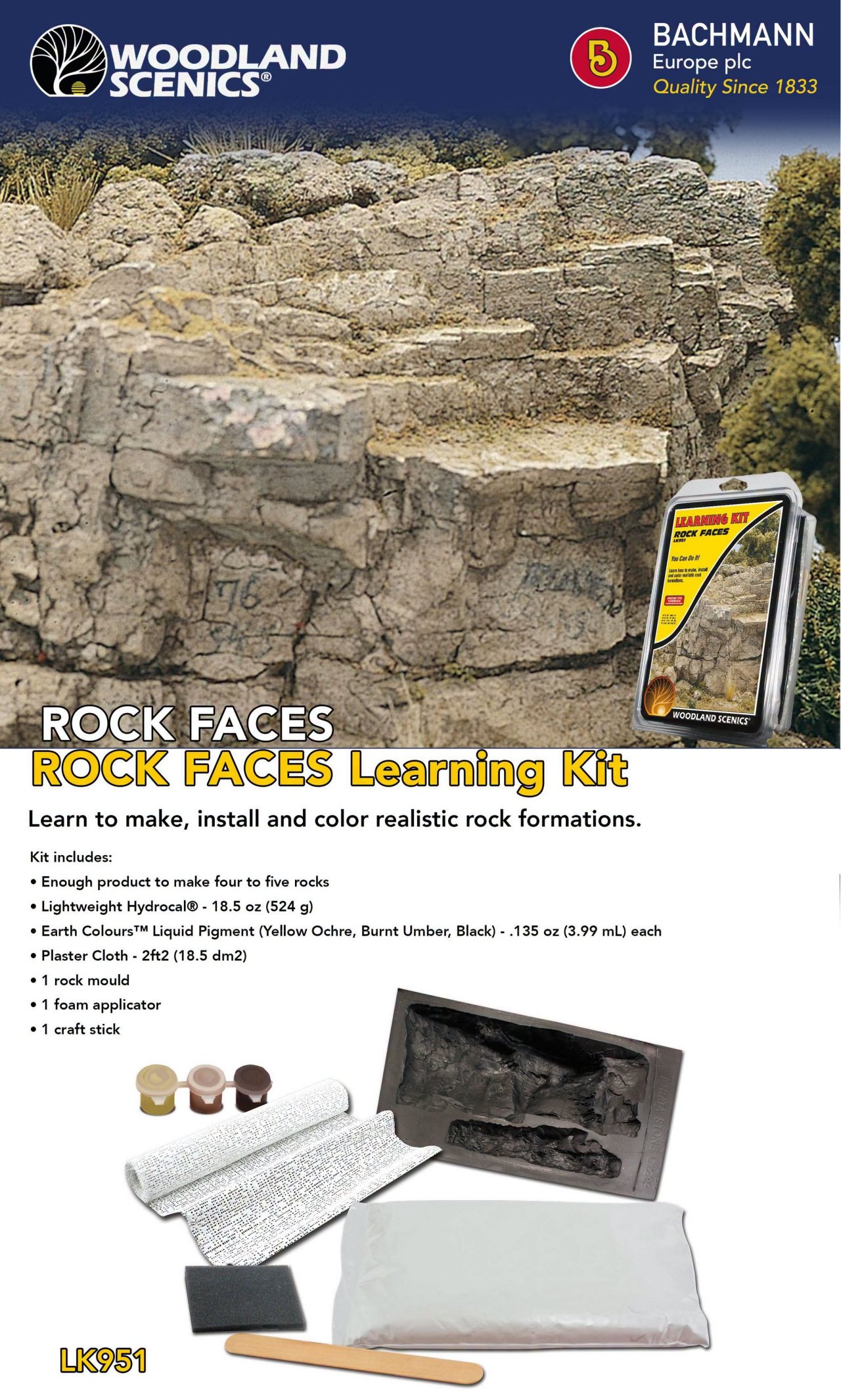 Woodland Scenics LK951 Rock learning kit image