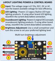 LML-LCB.3 DCC Concepts Legacy Lighting Accessories - Light Control PCBs LED Lamp Pack of 3