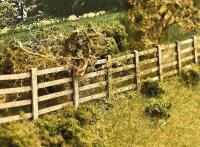 LX006 Scale Model Scenery kit 4ft Post & Rail Fencing