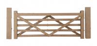 LX459 Scale Model Scenery kit Five Bar Gates (Natural Wood)