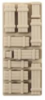 NR-205 Peco Wagon Loads Crates - Natural Timber