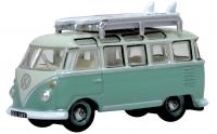 NVWS005 Oxford Diecast Turquoise/Blue White VW T1 Samba Bus