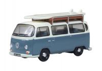 120VW003 Oxford Diecast VW T2 Bus/Surfboards Fiord Blue/Arcona White