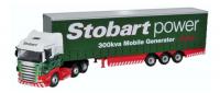 76SHL02CS Oxford Diecast Scania Highline Curtainside Stobart Power