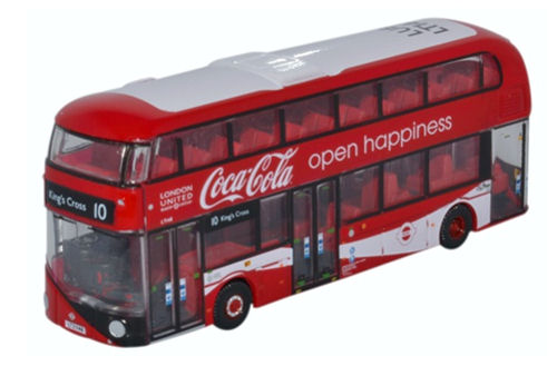 NNR004CC Oxford Diecast New Routemaster - London United Coca-Cola branding
