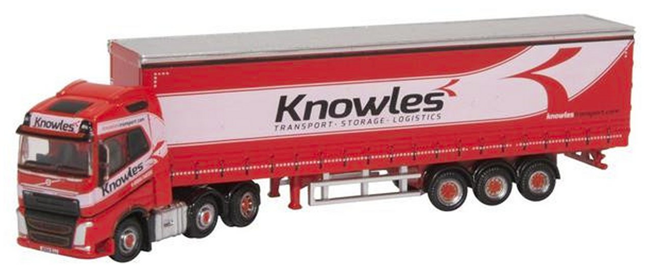 NVOL4003 Oxford Diecast Volvo FH4 Curtainside Lorry - Knowles