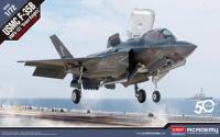 PKAY12569 Academy USMC F-35B Lightning II VMFA-121 Green Knights.  Variant of the F-35, F-35B is the short take-off and vertical landing (STOVL) version.