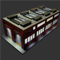 LS-035 Proses O Scale Dual Road Engine Shed with motorised doors