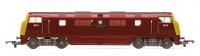 R30183 Hornby Railroad Plus Class 43 Warship Diesel Loco number D834 "Pathfinder" in BR Maroon livery with full yellow ends