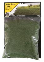 FS621 Woodland Scenics 7mm Static Grass Dark Green