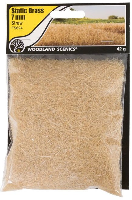 FS624 Woodland Scenics 7mm Static Grass Straw