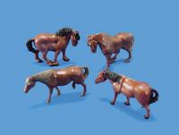 5105 model scene Horses & Ponies (Pack of 4)