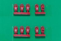 DA2-2 Springside GWR Head and Tails Lamps Red (Pack of 8 with white lens and 2 with red lens)