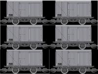 TTR61302 Peco LMS/BR 9ft WB Van - Unfitted - Pack of 6