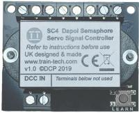 SC4 Train-Tech DCC Signal Controller - Dual Dapol Servo Semaphore Signal
