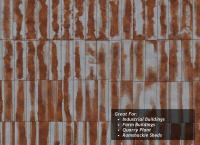 TX012 Scale Model Scenery Rusty Corrugated Iron Texture Paper