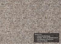 TX272 Scale Model Scenery Pointed Brown Stone Texture Paper (x5)