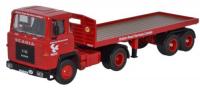 76SC110002 Oxford Diecast Scania 110 Flatbed Trailer BRS.