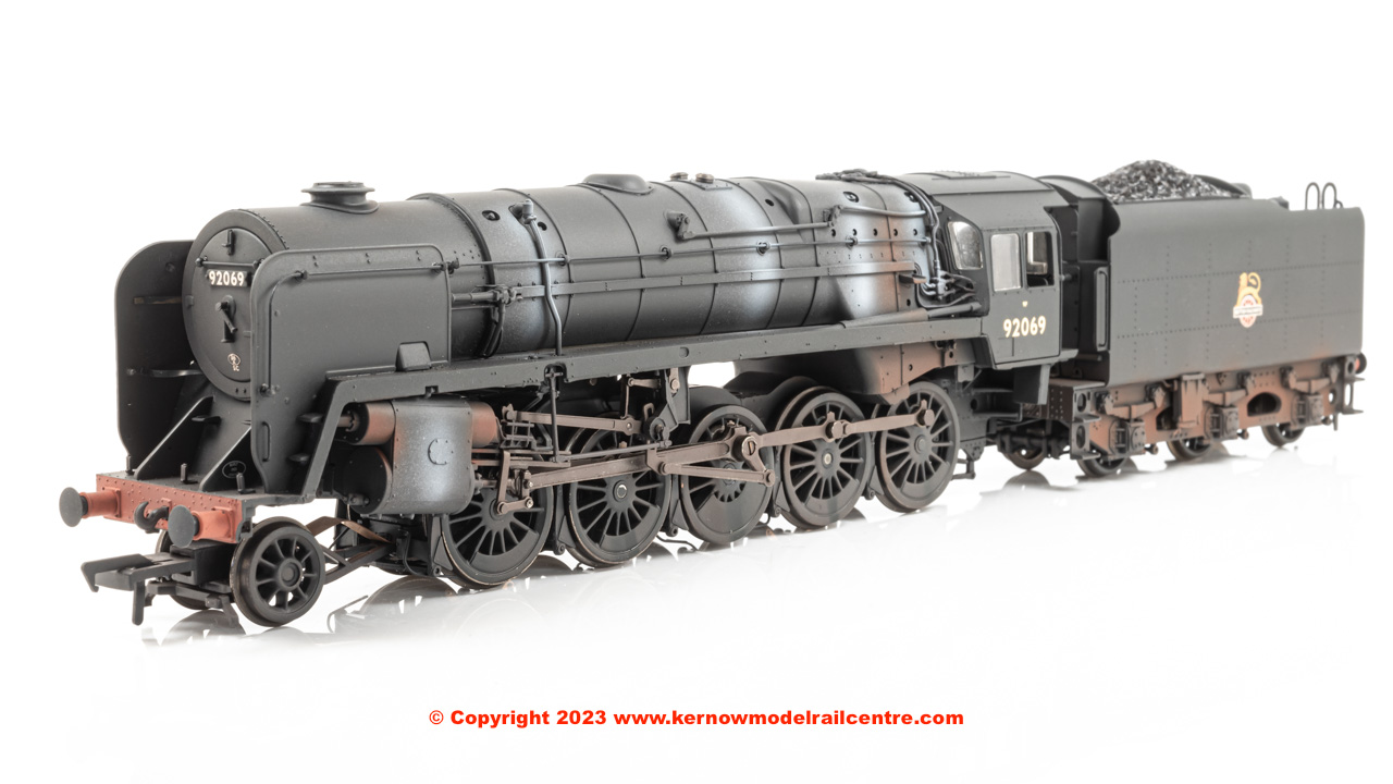 BR Standard 9F with BR1F Tender 92069 BR Black (Early Emblem) [Weathered]