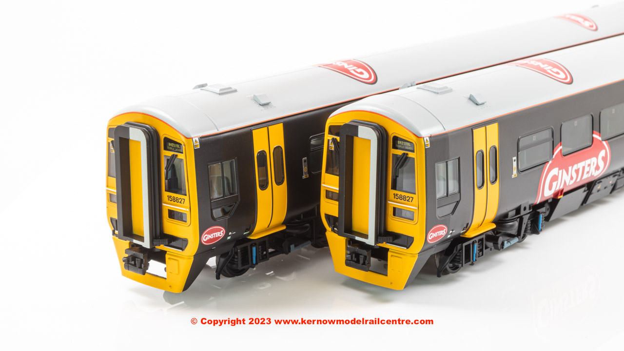 KMRC Exclusive 31-517Z Bachmann Class 158 2-Car Sprinter DMU - 158 827 Ginsters image